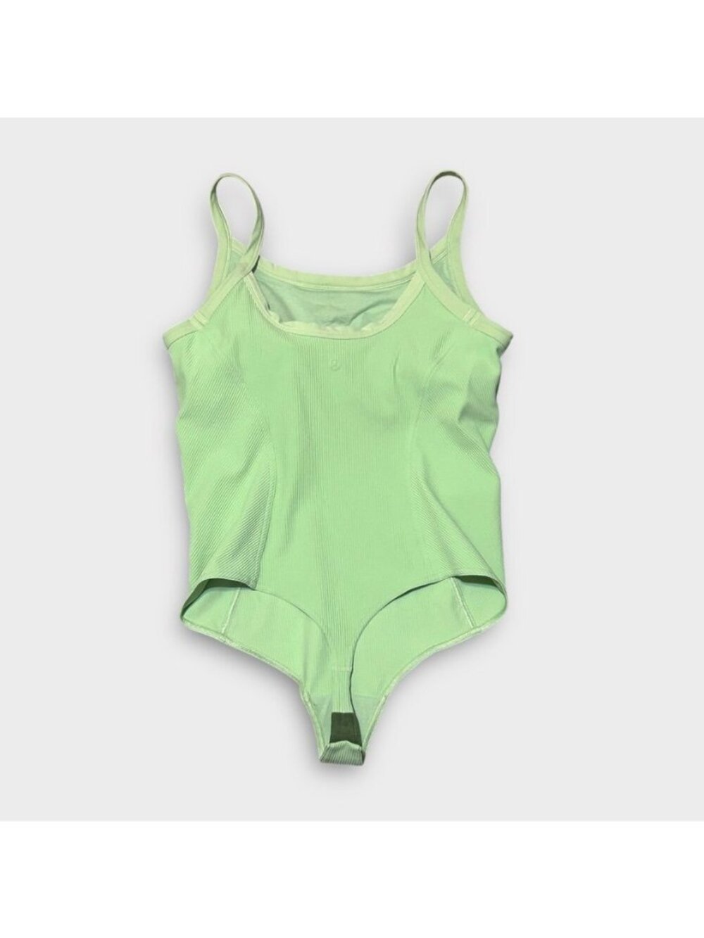 Lululemon Ribbed Yoga Bodysuit 10 Creamy Mint Athleisure EUC - Picture 7 of 10